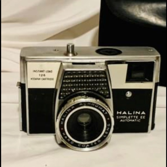 Vtg Camera/Flash bulbs/Case UNTESTED  (Halina Simplette EE Auto) - Picture 2 of 7